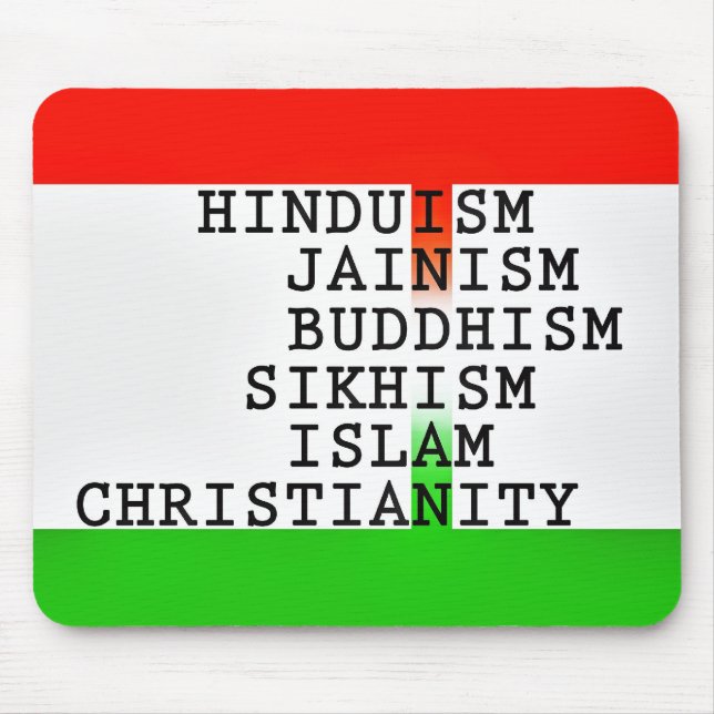 Indiska identitetsreligioner musmatta (Framsidan)