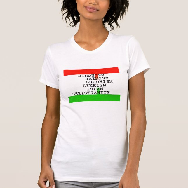 Indiska identitetsreligioner tee (Framsida)