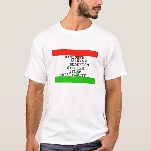 Indiska identitetsreligioner tee shirt (Framsida)