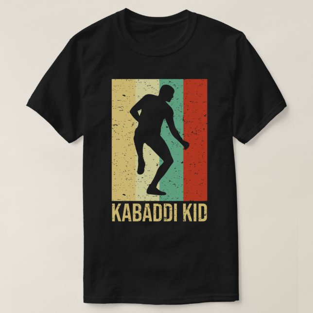 Indiska idrotter i Kabaddi eller Kabadi Player T Shirt (Design framsida)