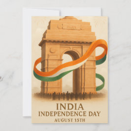 Indiska Independence day-kortet Grind Firande