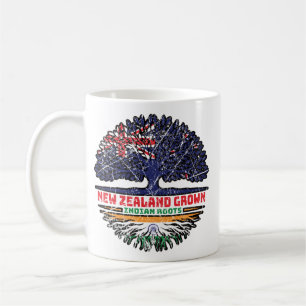 Indiska Indien Nya Zeelander Nya Zeelands Träd-röt Kaffemugg