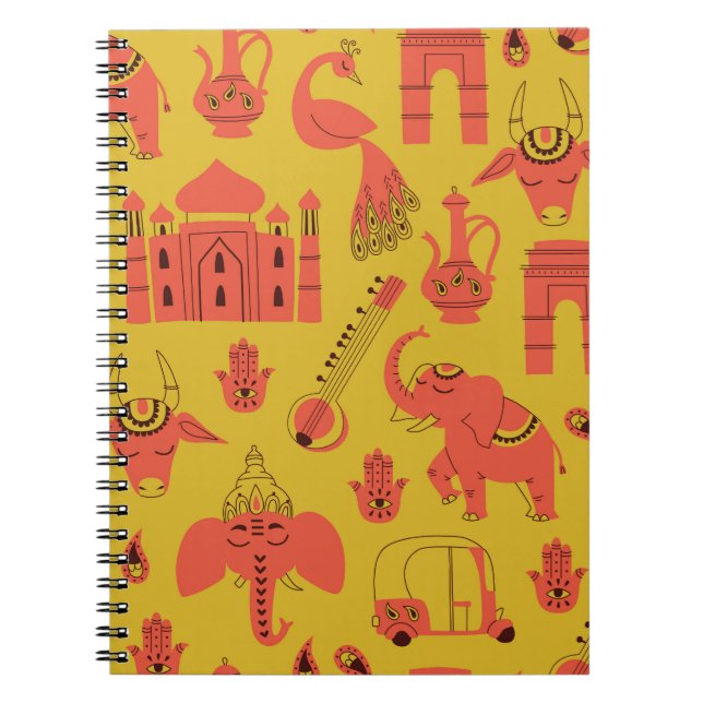 Indiska Inslag, Hand plockade Vintagen. Anteckningsbok (Framsidan)