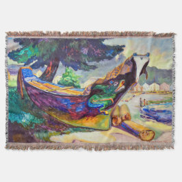 Indiska Krig Canoe | Emily Carr | Filt