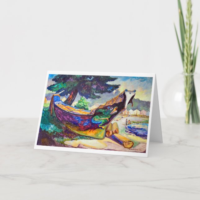 Indiska Krig Canoe | Emily Carr | Kort (Framsida)