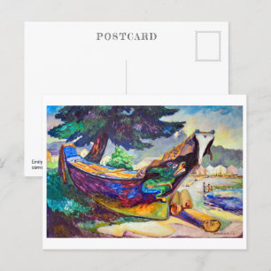 Indiska Krig Canoe Emily Carr vykort