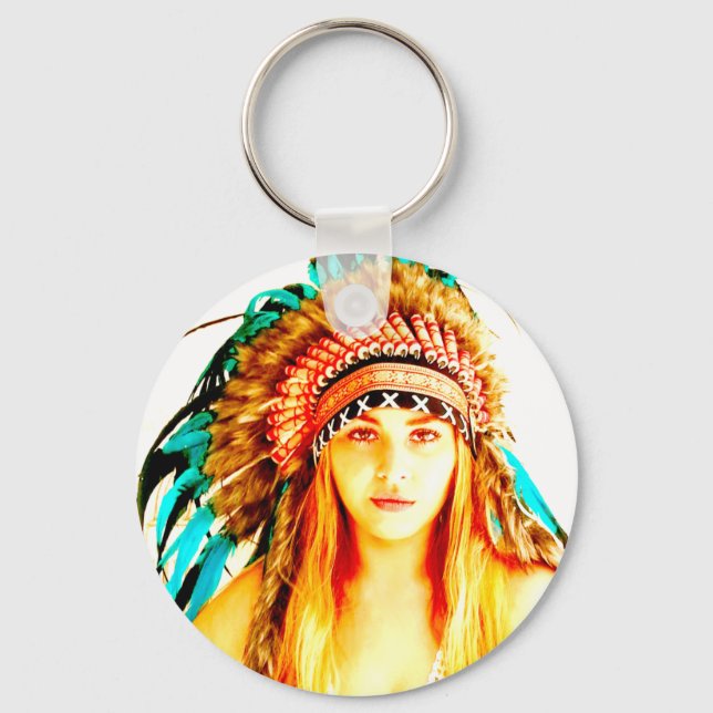 Indiska krigare nyckelring (Framsida)