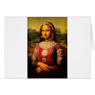 Indiska kungliga Monalisa Hälsningskort