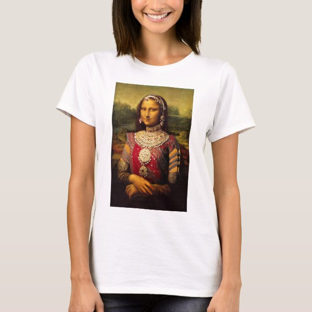 Indiska kungliga Monalisa Tee Shirt (Framsida)