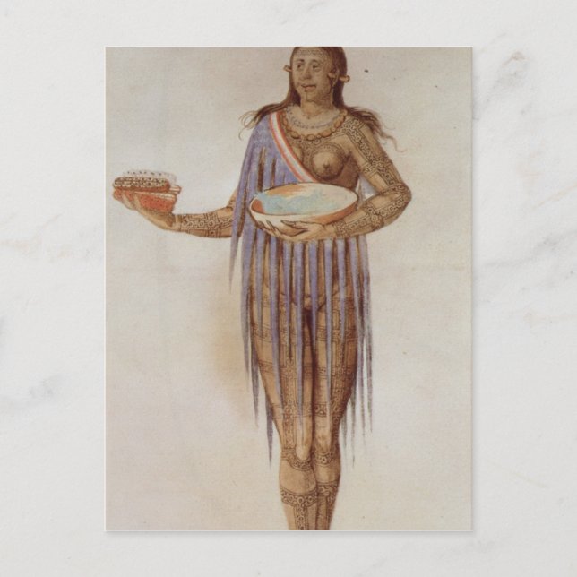 indiska kvinna i Florida Vykort (Framsida)