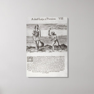 Indiska kvinnor och unga flickor canvastryck