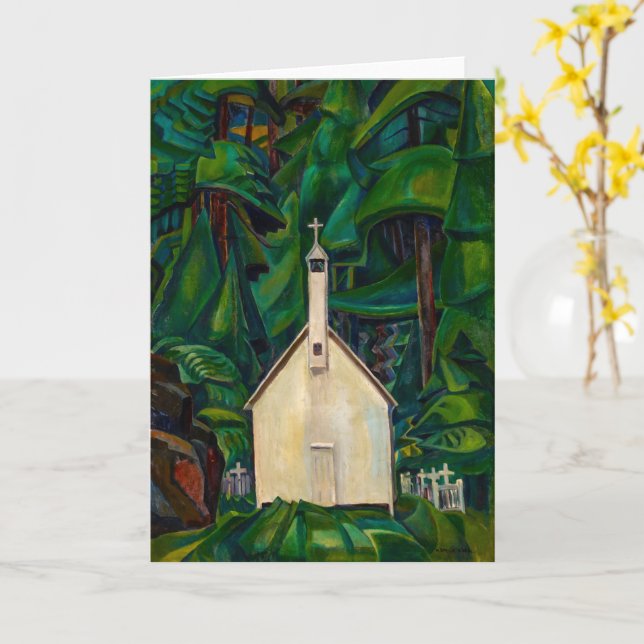 Indiska kyrkan | Emily Carr | Kort (Gul blomma)
