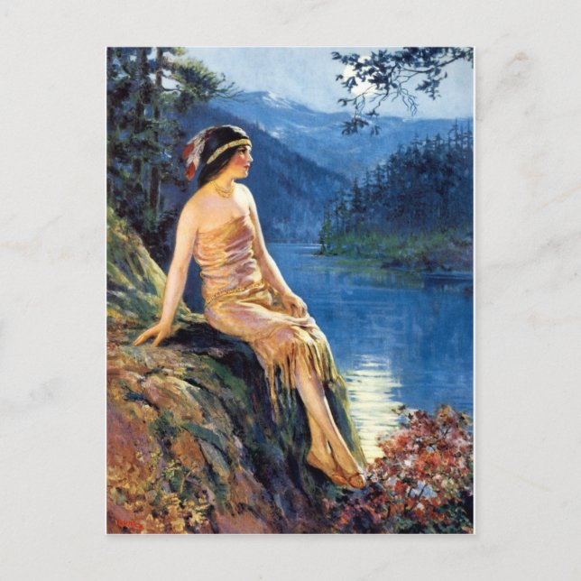 Indiska Maidens 1920-talets kalender - vykort (Framsida)