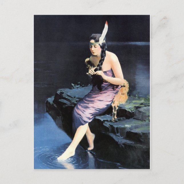 Indiska Maidens 1920-talets kalender - vykort (Framsida)