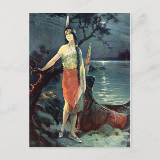 Indiska Maidens 1920-talets kalender - vykort (Framsida)