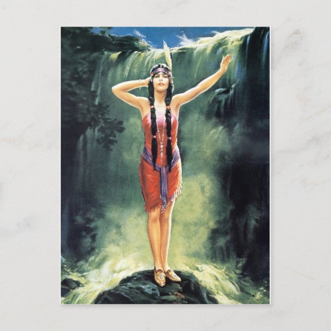 Indiska Maidens 1920-talets kalender - vykort (Framsida)