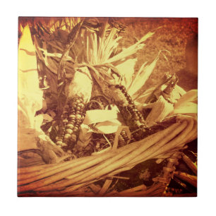 Indiska Maj i Basket-Vintagen Kakelplatta