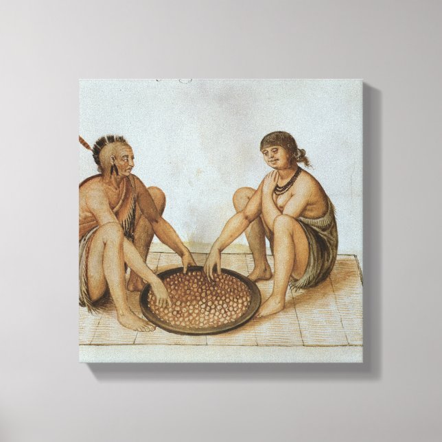 Indiska man och kvinnor canvastryck (Framsida)
