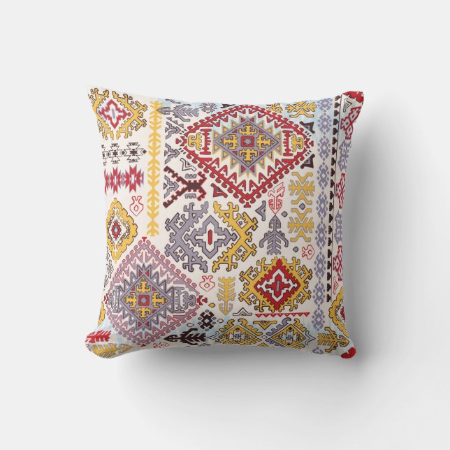Indiska matta, paisley mandala, yoga kudde (Framsida)