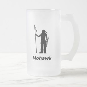 Indiska Mohawk Frostat Ölglas