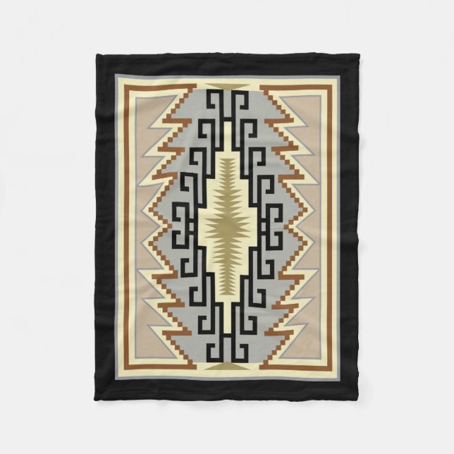 Indiska Mönster Fleece Blanket (Framsidan)