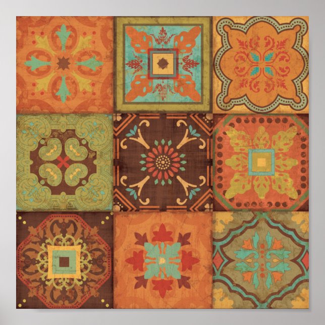 Indiska Mönster Poster (Framsidan)
