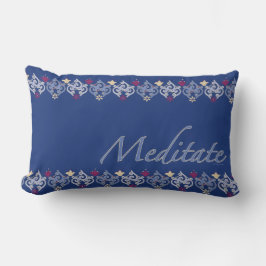 Indiska Motif Meditate Lavender & Guld-flottan Lumbarkudde