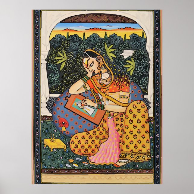Indiska, Mughal Woman, Princess Poster (Framsidan)