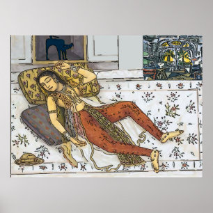 Indiska, Mughal Woman, Princess Poster