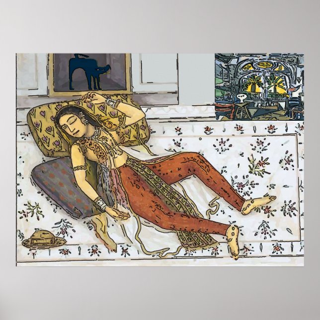 Indiska, Mughal Woman, Princess Poster (Framsidan)