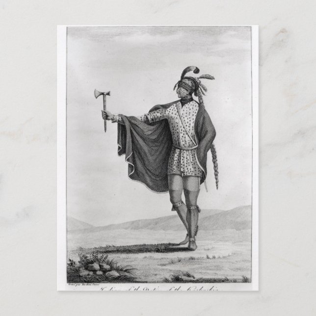 Indiska nationen Kaskia Vykort (Framsida)