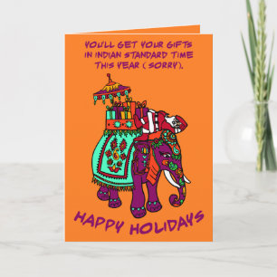 Indiska, normaltid helgkort