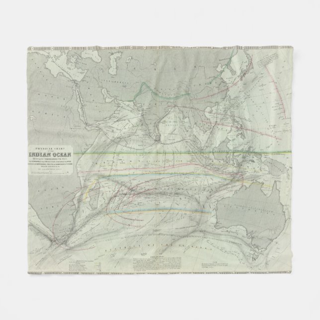 Indiska oceanen 2 fleecefilt (Framsidan (Horisontell))