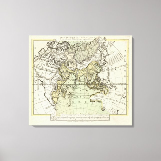 Indiska oceanen canvastryck (Framsida)