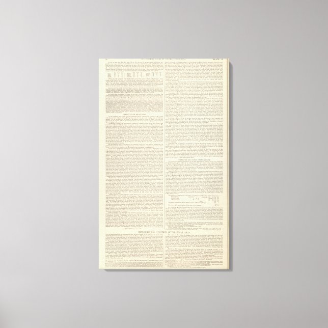 Indiska oceanen fortsatte canvastryck (Framsida)