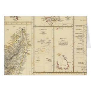 Indiska oceanen hälsningskort