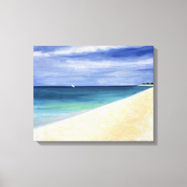 Indiska oceanen II 1995 Canvastryck (Framsida)