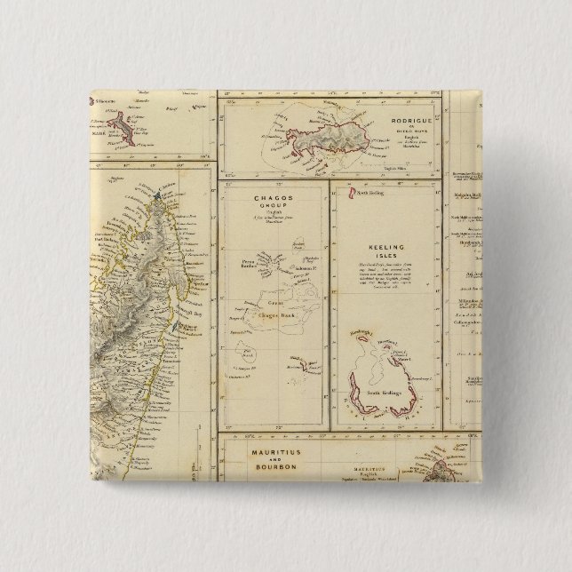 Indiska oceanen knapp (Framsida)