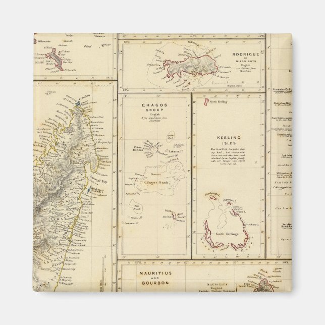 Indiska oceanen magnet (Framsidan)