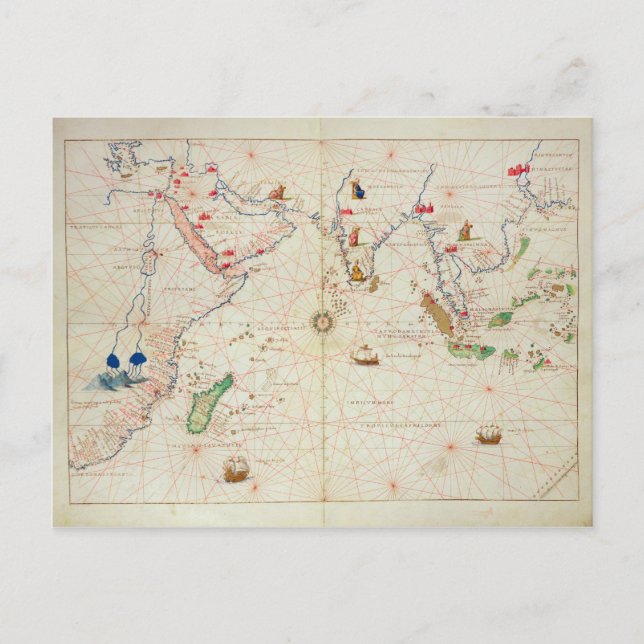 Indiska oceanen vykort (Framsida)