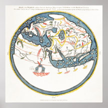 Indiska oceanens historiska karta