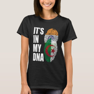 Indiska och algeriska blandningen DNA-Flagga T Shirt