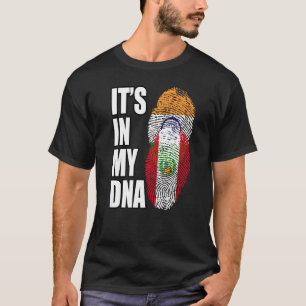 Indiska och peruanska Mix DNA-Flagga T Shirt