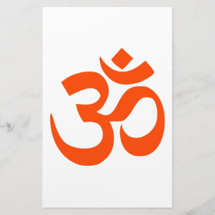 Indiska Om-symbol Brevpapper