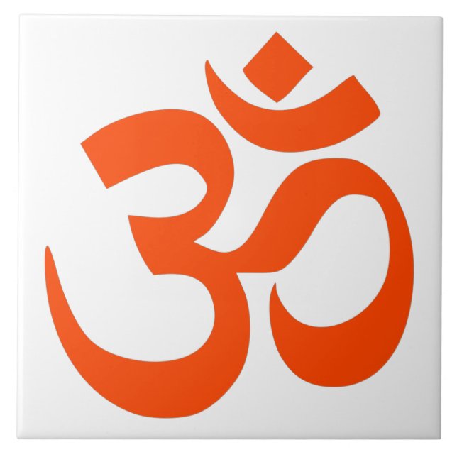 Indiska Om-symbol Kakelplatta (Framsidan)