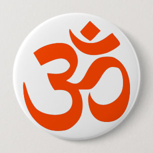 Indiska Om-symbol Knapp