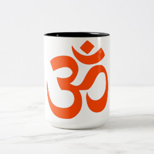 Indiska Om-symbol Två-Tonad Mugg