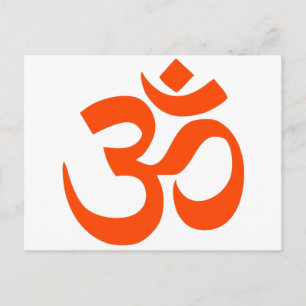 Indiska Om-symbol Vykort