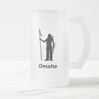 Indiska Omaha Frostat Ölglas