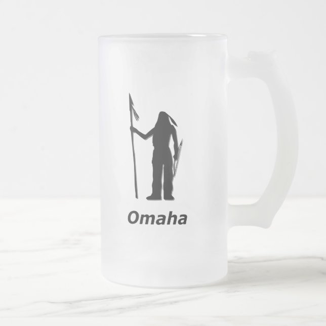 Indiska Omaha Frostat Ölglas (Höger)